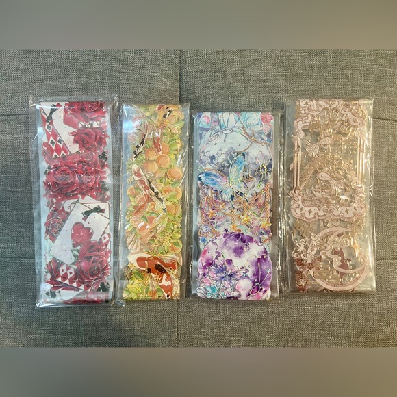 Waterproof PET Tape cute, lovely,Flower, journal sticker, Notebook, hand account - Picture 2 of 9